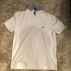 White Nautica Slim Fit Polo